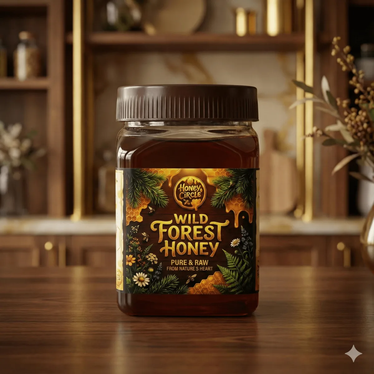 ORGANIC WILD HONEY 500g | Unfiltered, Pure & Natural | Rich in Nutrients & Antioxidants 