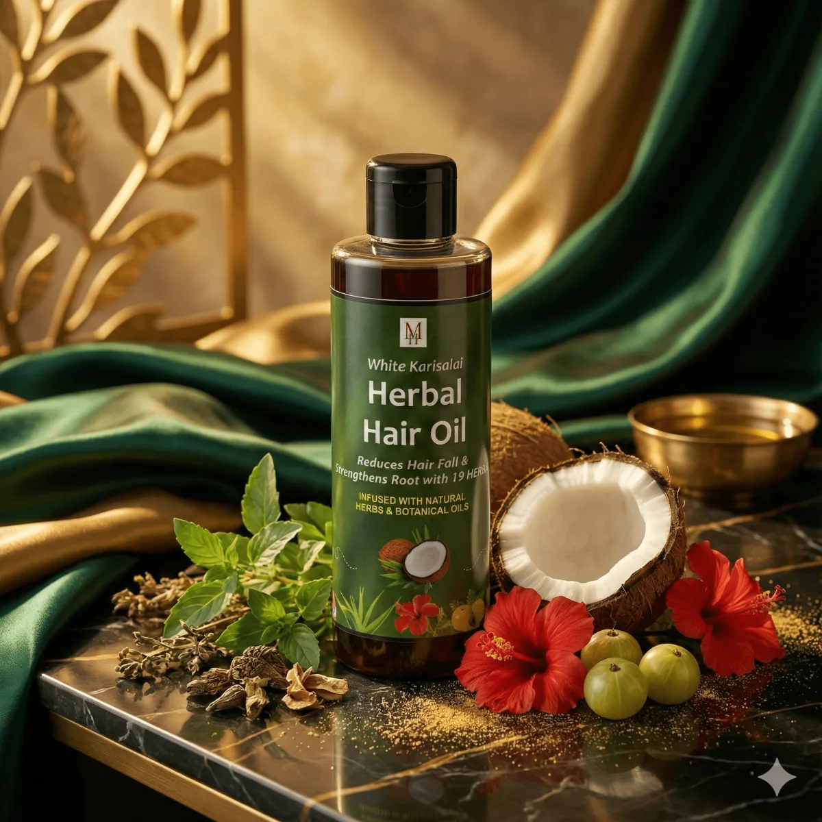 HAIR OIL | WHITE KARISALAI HERBAL HAIR OIL 200 ml