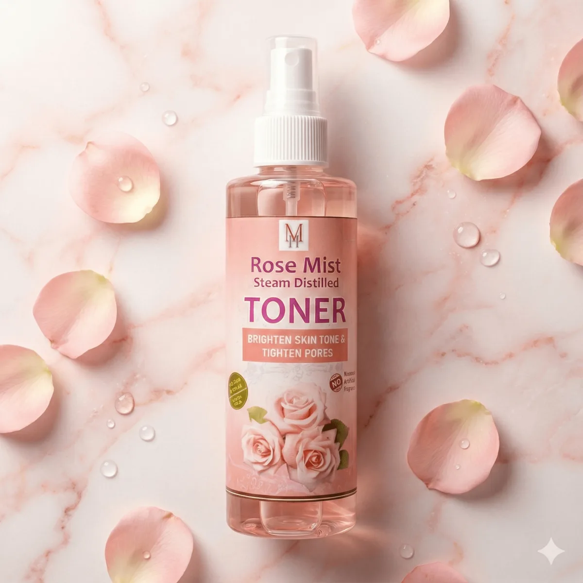 Rose Water Spray for Face 200ml | Pure Gulab Jal | No Additives, Chemicals, or Preservatives | Natural Toner for Hydrated, Glowing Skin | Hydro Distilled