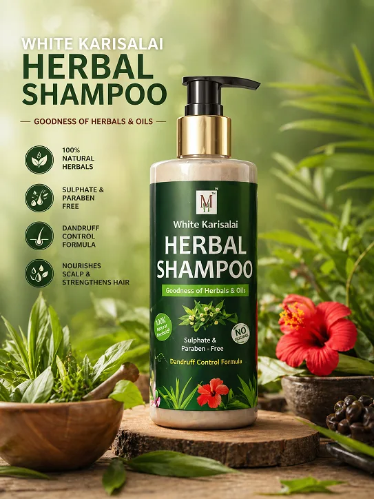 WHITE KARISALAI HERBAL SHAMPOO 200 ml